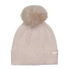 Metallic Ribbed Beanie Hat