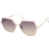 Semi-Rimless Geometric Sunglasses