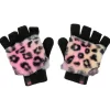 Leopard Kitty Faux Fur Mittens