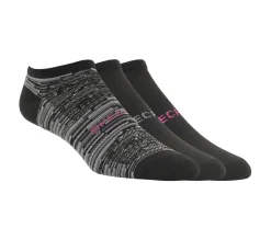 3 Pack No Show Microfiber Socks