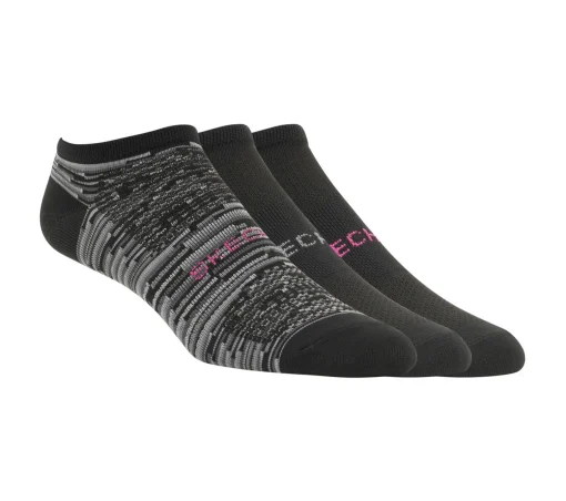 3 Pack No Show Microfiber Socks