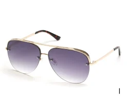 Semi-Rimless Metal Aviator